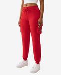 Женские брюки-джоггеры Buddha Fold Over Cargo True Religion, Red - фото 2