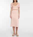 Проверенный укороченный топ Miu Miu, Arancio - фото 2