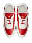 Кроссовки Giuseppe Zanotti Jimi, красный/белый - фото 4