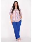 Блуза Usha Plus Size Blouse, цвет white stripe - фото 2