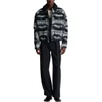 BALMAIN Джинсовая куртка с принтом губ, Black - фото 4