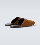 GG Horsebit замшевые мюли Gucci, Pepper Brown - фото 6