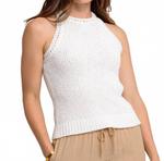 Свитер-топ Tessa в песочном белом SOUTHERN TIDE - фото 4