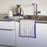 Чайные полотенца набор  Zollner, синий - фото 3