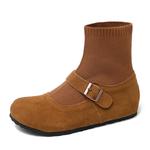 Эластичные сапоги Crew/сапоги-носки женские Happy Fish, Khaki - фото