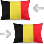 MaSiledy Декоративный чехол для подушки с флагом Бельгии Pattern-10 - фото 4
