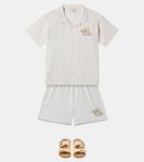 Шорты из хлопка в полоску Elliot Konges Sløjd, Stripe Blue - фото 2