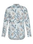 Рубашка с цветочным принтом ETRO, синий - фото