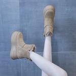 Зимние ботинки женские Shangjinni, хаки - фото 10