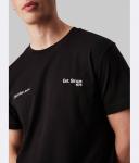 Футболка мужская Calvin Klein Jeans хлопковая с круглым вырезом, черный - фото 4