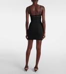 Мини-платье из крепа Nensi Dojaka, черный - фото 3