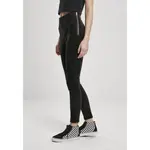 Брюки Urban Classics Washed Faux Leather, черный - фото 2