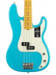 Басс гитара Fender American Pro II Precision Bass Maple Neck Miami Blue with Case - фото 3