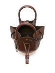 Мини-сумка-ведро из соломенной кожи Tod's, коричневый - фото 5