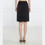 Шерстяная юбка-вилеа Boss, черный - фото 3