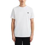 Футболка с контрастной манжетой FRED PERRY, белый - фото 7