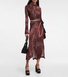 Платье-рубашка с принтом Клаудии Altuzarra, черный - фото 2