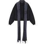 Худи с эффектом потертости WE11DONE, черный - фото