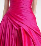 Платье на одно плечо Marmar Halim, фуксия - фото 5