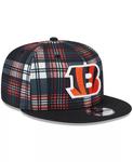 Мужская черная бейсболка Cincinnati Bengals 2024 Sideline Statement 9FIFTY Snapback New Era - фото 2
