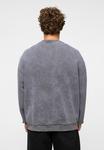 Толстовка zibi London OVERSIZED ACID WASHED, Smoked/Metallic Grey - фото 3