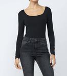 Двухслойный боди черного цвета wasabi + mint - фото