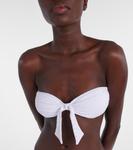 Индийский бандо бикини топ Melissa Odabash, белый - фото 4