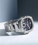 GUESS мужские часы 42mm, Silver Tone/Silver Tone/Blue - фото 6