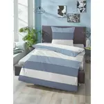 Постельное белье Biberna, (1 шт.), цвет blau - фото