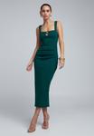 Платье BWLDR MAYAN MIDI , Emerald/Green - фото
