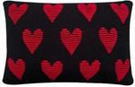 Чехол для подушки Novel, красный/черный - фото