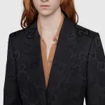 GUCCI GG Колье Women's Silver White - фото 3