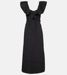 Рюшированное платье миди Johanna Ortiz, черный - фото