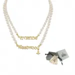 Двойное ожерелье Pearl Vivienne Westwood - фото