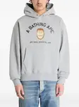 Худи с логотипом A BATHING APE, серый - фото