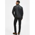 Кожаная куртка SELECTED HOMME "ARCHIVE CLASSIC LEATHER JKT", черный - фото 6