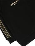Balmain Kids logo-tape crew-neck sweatshirt, черный - фото 3