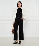 Брюки женские Guess Jeans широкого кроя короткие, черный - фото 2