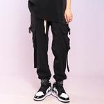 Брюки-карго унисекс черные Xinyinsu, черный - фото 3