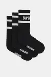 3 упаковки носков Superdry, черный - фото