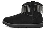 Угги женские UGG Classic Mini Fringe, черный - фото