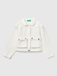Куртка Benetton, кремовый - фото