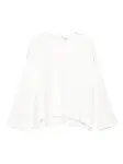 Блузка с круглым вырезом Toteme, белый - фото