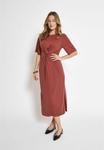 Платье из джерси SEVERA MIDI Minus, коричневый - фото 2