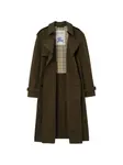 Хлопковый тренчкот Burberry, зеленый - фото 2