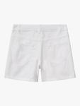Детские хлопковые шорты из твила Benetton, Optical White - фото 2