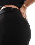 ASOS DESIGN Curve — облегающие черные брюки-бочонки - фото 4