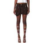 Шорты Cargo pockets Twill Mini Skirt Blumarine, коричневый - фото 5