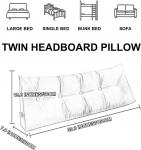 Подушка-клин COZMAX, серая, размер Tw, для кровати Queen - фото 7