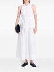 Proenza Schouler White Label платье Libby со сборками, белый - фото 2